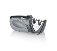 Graef Affûteur de couteaux Piccolo – angle 20°, carbure & céramique, poignée ergonomique – Gris