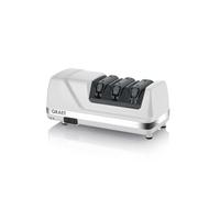 GRAEF CC120 Affûteur électrique 3 étapes, angle 20°, revêtement diamanté, pour couteaux de cuisine, chasse, professionnels et crantés, lames ultra-affûtées, blanc