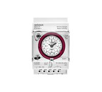 GRÄSSLIN 02.28.0001.1 talento 211 - horloge programmable analogique avec programme journalier et 3 jours de réserve de marche I 1 canal I 3TE I Montage sur rail DIN I LED jusqu'à 180W I incandescent e