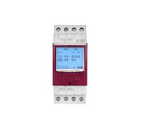 Grässlin 43.02.0002.1 talento smart B25 horloge numérique 2 canaux avec App | Bluetooth/App, 2 modules DIN, montage rail DIN, 100 mémoires, programme hebdomadaire/annuel, LED jusqu'à 600 W, réserve 8 ans