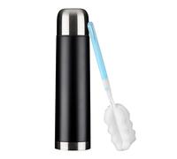 GRÄWE Bouteille Isolante en Acier Inoxydable, 1 L, Bouteille Isotherme avec Gobelet, Anti-Fuite, Compatible Lave-Vaisselle, Noir