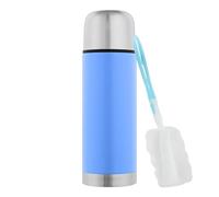 GRÄWE Bouteille isotherme 350 ml, bouteille en acier inoxydable, thermos, bouteille isotherme pour le voyage avec gobelet, anti-fuite, passe au lave-vaisselle, bleu clair