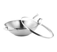 GRÄWE Pro-Line Poêle wok avec couvercle en verre, 2,8 l, passe au lave-vaisselle, compatible avec l'induction, Ø 28 cm