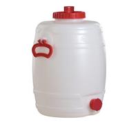 GRAF Bidon rond 30 l PE blanc 2 poignées de transport D. ouv. de remplissage 120 mm G Quantité:1