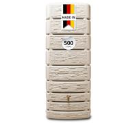 4rain Réservoir mural SLIM STONE DÉCOR – 500 L – sable beige