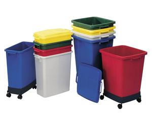 GRAF poubelle/collecteur de déchets 60l vert plastique L555xl285xH590mm