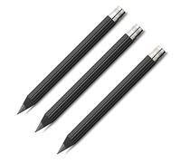 Graf von Faber-Castell 118630 Magnum Lot de 3 crayons de poche, Noir