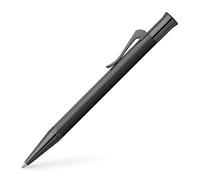Graf von Faber-Castell 145268 - Stylo à bille Guilloche Black Edition, largeur de trait B, avec emballage cadeau de qualité supérieure