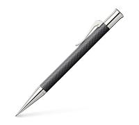 Graf von Faber-Castell - Crayon à papier Guilloche Ciselé marron, 0,7 mm | Corps en résine précieuse avec motif à chevrons, éléments métalliques rhodiés et dureté B