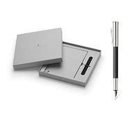Graf von Faber-Castell - Set d'écriture Guilloche, carnet et stylo plume | Avec un stylo plume M et un carnet en lin dans un coffret cadeau haut de gamme