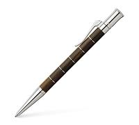 Graf von Faber-Castell - Stylo à bille Classic Anello Grenadill | Corps en bois de grenadille avec anneaux platinés et recharge grand format B indélébile