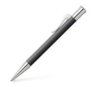 Graf von Faber-Castell - Stylo à bille Guilloche Ciselé Anthracite | Corps en résine précieuse avec éléments métalliques et recharge grand format B indélébile