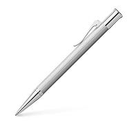 Graf von Faber-Castell - Stylo à bille Guilloche rhodié | Corps en métal guilloché avec des éléments métalliques rhodiés et une recharge grande capacité B indélébile