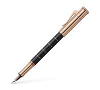 Graf von Faber-Castell - Stylo plume Anello or rose F | Corps en résine précieuse avec anneaux en or rose et plume bicolore en or rose 18 carats