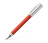 Graf von Faber-Castell - Stylo plume Tamitio India Red B | Plume en acier inoxydable rhodiée, avec convertisseur et coffret cadeau