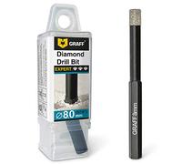 GRAFF Foret Diamant 8mm - Foret Diamant pour Carrelage Grès Cérame Céramique Pierre - Mèche Carrelage avec Changement Rapide Tige Hexagonale - Trépan Diamant E 6.3