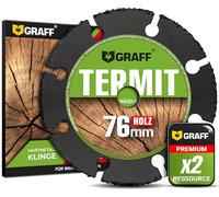 GRAFF Termit Disque à Bois Meuleuse 76 mm pour Bois Clouté, Plastique - Disque à Tronçonner Carbide Multi Wheel - Lame de Scie pour Meuleuse d'Angle