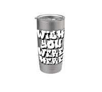 Graffiti Wish You Were Here Gobelet isotherme en acier inoxydable double paroi