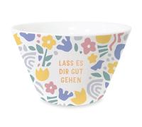 Grafik-Werkstatt Bol à céréales en or véritable - Bol en porcelaine - Laissez-vous aller bien
