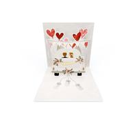 Grafik-Werkstatt | Carte pop-up Pretty | tridimensionnelle | just married