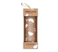 Grafik-Werkstatt Gourde en verre avec inscription amusante | Avec dragonne | 550 ml | Have a purrrrfect day!