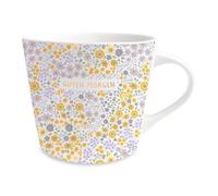 Grafik-Werkstatt Tasse à café 100% or véritable | Tasse en porcelaine | 420 ml | Bonjour