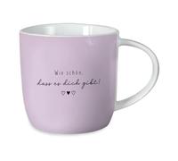 Grafik-Werkstatt Tasse à café avec inscription en allemand - 300 ml - En porcelaine - Violet