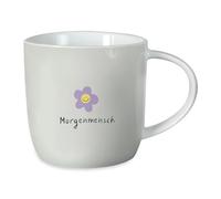 Grafik-Werkstatt Tasse à café avec inscription en allemand 300 ml | Tasse en porcelaine drôle | Morgenmensch