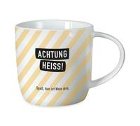 Grafik-Werkstatt Tasse à café avec inscription en allemand - 300 ml - Tasse en porcelaine - Motif amis