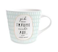Grafik-Werkstatt Tasse à café avec or véritable - Tasse en porcelaine - 420 ml - Träume