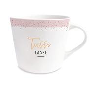 Grafik-Werkstatt Tussi Tasse à café avec or véritable | Tasse en porcelaine | 420 ml