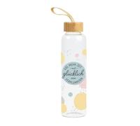 Grafik-Werkstatt Unisexe - Gourde en Verre pour Adulte avec Inscription Amusante | avec poignée | 550 ML | Le Corps est chillé, coloré, Moyen