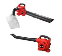 Grafner Aspirateur à feuilles à essence 3 en 1, 2 temps, souffleur et broyeur, avec sac collecteur de 35 litres, 2 tuyaux, bandoulière et poignée anti-vibration, vitesse de soufflage : 71 m/s, 90 % de