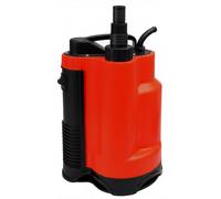 Grafner Pompe d'évacuation des eaux usées 400 watts jusqu'à 7500 l/h de débit, avec interrupteur à flotteur, aspiration plate jusqu'à 25 mm, Ø16mm corps étrangers, pompe de drainage immergée puits pom