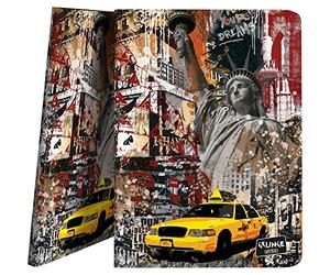 Grafoplás 1332446 Classeur de 30 pochettes transparentes A4 Couvercles polypropylène New York Collection Cities