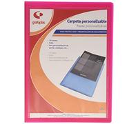 Grafoplas 1431554 - Classeur de 20 pochettes, modèle Folio, couverture PP, couleur fuchsia