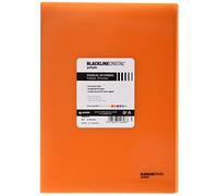 Grafoplás 1461852 Classeur 50 pochettes Format feuille, Couvercles Polypropylene, Orange, Polystyrène Blackline Cristal