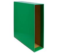 Grafoplás 17171320. Lot de 12 étuis de classement Grafcolor, couleur vert, taille folio, dos 85 mm