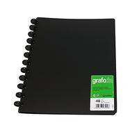 Grafoplás 39394010 Lot de 40 pochettes en papier avec pochettes amovibles Multicolore A4