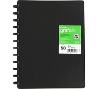 Grafoplás 39395010 Lot de 50 pochettes en graphite avec pochettes amovibles Multicolore A4