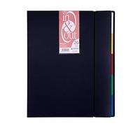 Grafoplás 39402010 Lot de 4 classeurs avec 20 pochettes Système in & out Noir Format A4