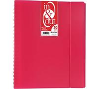Grafoplas 39422054 - Fichier, 20 pochettes Système in & out, A4, couleur fuchsia