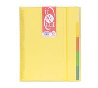 Grafoplas 39422060 - Classeur, 30 pochettes Système in & out, A4, jaune
