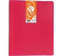 Grafoplas 39423054 - Classeur, 30 pochettes Système in & out, A4, couleur fuchsia