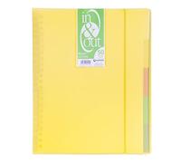 Grafoplas 39425060 Classeur 50 pochettes Système in & out Jaune A4