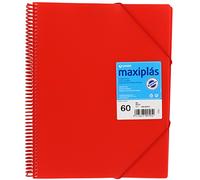 Grafoplás 39836051-carpeta Spirale avec 60 pochettes A4 avec enveloppe Rouge