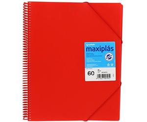 Grafoplás 39836051-carpeta Spirale avec 60 pochettes A4 avec enveloppe Rouge