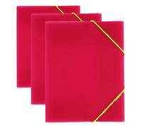 Grafoplás 4801554. Classeur A5, fuchsia, polypropylène, 3 rabats, Colorgraf (Lot de 3)