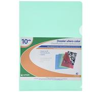 Grafoplas 5281120 Lot de 10 dossiers pour onglet A4 Vert