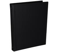 Grafoplás 8130110. Classeur à anneaux d'école, PVC, noir, taille folio.